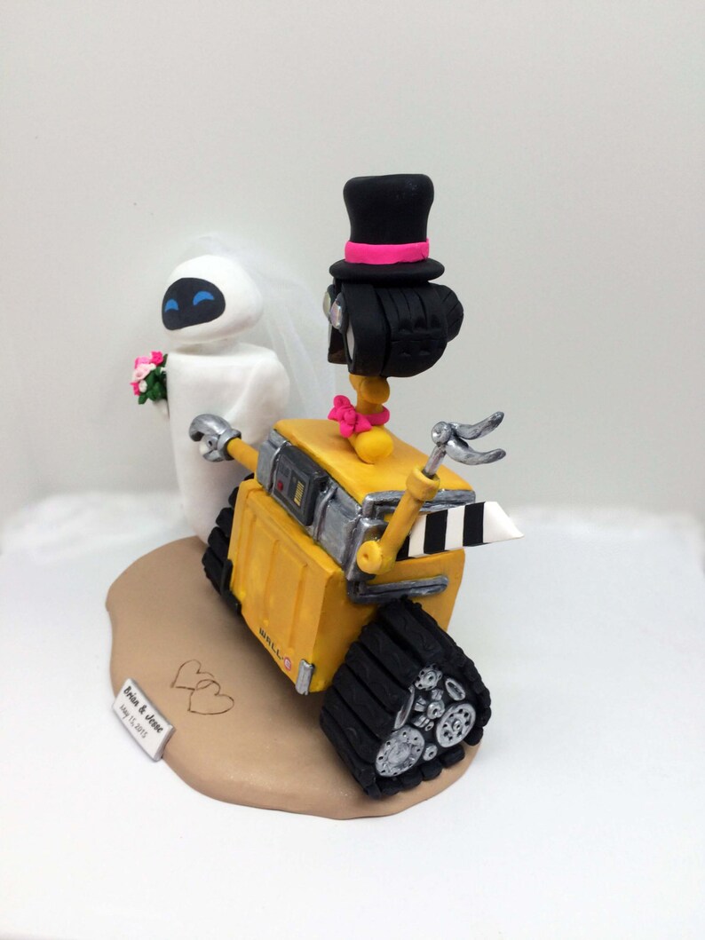 Wallee and Eve Wedding Cake Topper Custom Wedding Cake Etsy