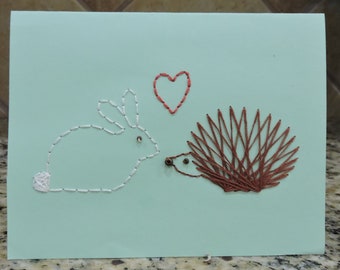 Bunny + Hedgehog Love