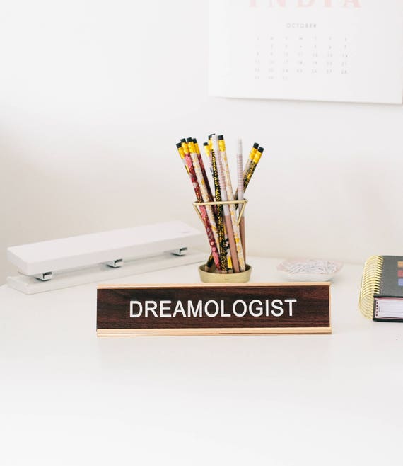 Funny Desk Sign Office Decor Desk Name Tag Gifts For Etsy