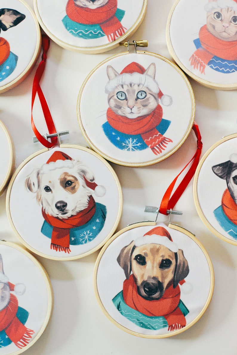 Custom Pet Portrait Ornament