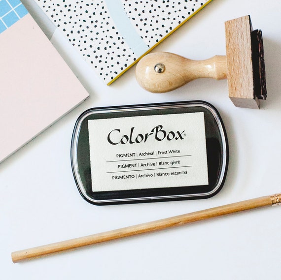 ColorBox White Ink Pad Rubber Stamp Ink Stamp Pad Stamping Etsy