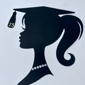 DIY Graduation Cut Out ONLY, Graduation Girl Silhouette Cut Out, Cake ...