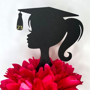DIY Graduation Cut Out ONLY, Graduation Girl Silhouette Cut Out, Cake ...