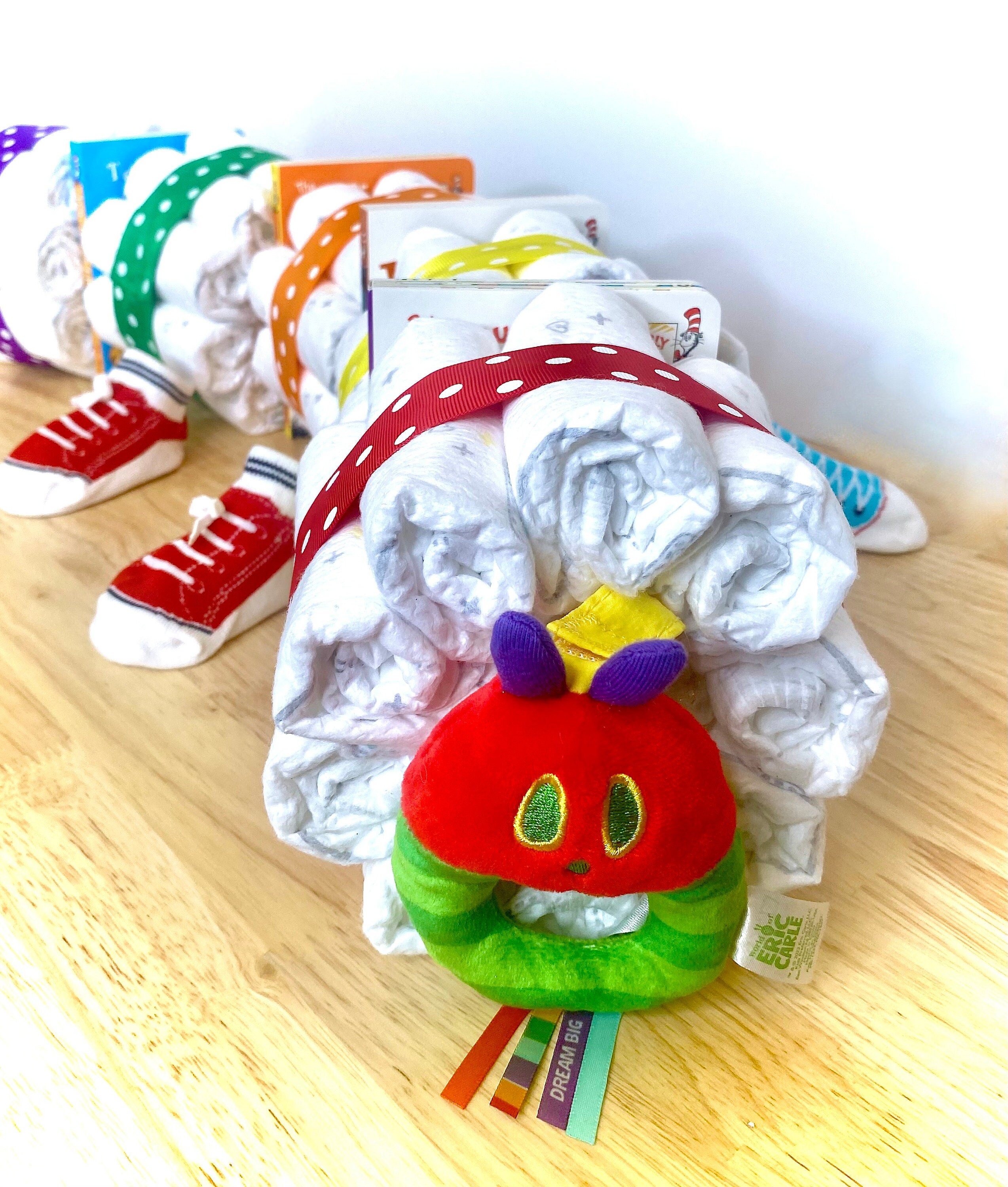 Hungry caterpillar nappy best sale cake