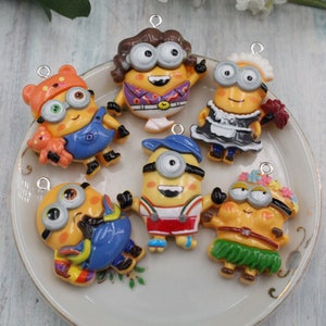 Assorted Mini Cartoon Resin Charms Flat Back Cabochon Packs Handmade DIY Jewelry Earring Necklace Bracelet Decorations