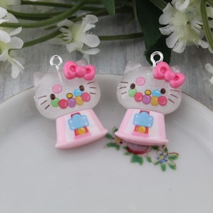 Mini Cartoon Rabbit Resin Charms Flat Back Cabochon Packs Handmade DIY Jewelry Earring Necklace Bracelet Decorations