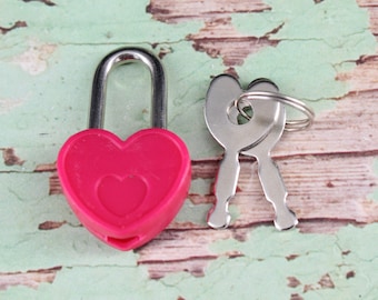 Heart Lock and Key Set Padlock with Key Wedding Locks and Keys Working Keys and Locks   Handmade DIY Jewelry making Decorations