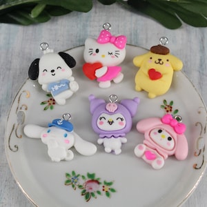 Assorted Mini Cartoon Resin Charms Flat Back Cabochon Packs Handmade DIY Jewelry Earring Necklace Bracelet Decorations