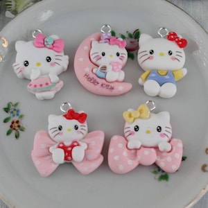 Assorted Mini Cartoon Resin Charms Flat Back Cabochon Packs Handmade DIY Jewelry Earring Necklace Bracelet Decorations