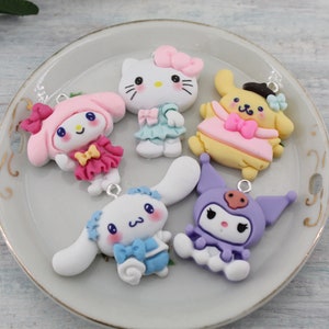 Assorted Mini Cartoon Resin Charms Flat Back Cabochon Packs Handmade DIY Jewelry Earring Necklace Bracelet Decorations