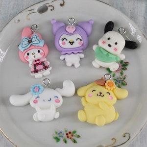 Assorted Mini Cartoon Resin Charms Flat Back Cabochon Packs Handmade DIY Jewelry Earring Necklace Bracelet Decorations