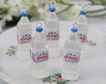 Mini Bottle Water Resin Charms 3D Resin Pendants Handmade DIY Jewelry Earring Necklace Bracelet Decorations
