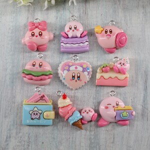 Set of 9 Assorted Mini Cartoon Resin Charms Flat Back Cabochon Packs Handmade DIY Jewelry Earring Necklace Bracelet Decorations