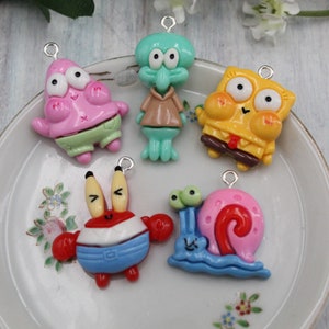 Assorted Mini Cartoon Resin Charms Flat Back Cabochon Packs Handmade DIY Jewelry Earring Necklace Bracelet Decorations ( C )