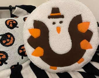 Handmade Cozy Snuggle Thanksgiving Turkey  Decorative Throw Pillows Holiday Home Decor