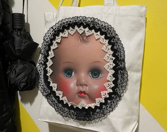 Doll Canvas Tote Bag