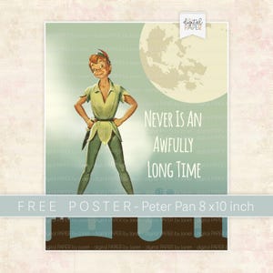 Peter Pan Ephemera Circles – Fairy Tale Junk Journal versieringen (afdrukbaar JPG A4-vel) afbeelding 3