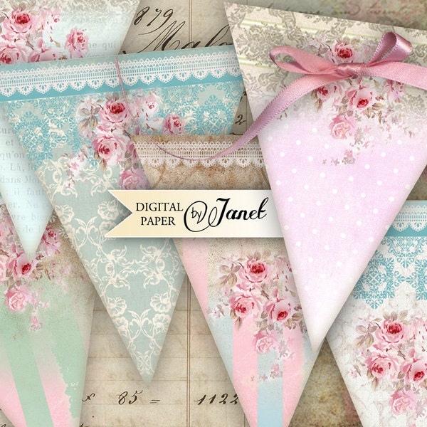 Shabby Chic Banner Etsy