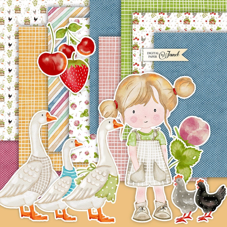 Wakacje na wsi  Summer Story  Zestawy do scrapbookingu do zdjęcie 1
