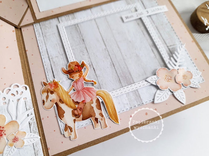 Party DAY Cute Cowgirl Printable Scrapbooking Kits Stickers Toppers Scrapbooking Paper Cards Art File Craft Supplies zdjęcie 7