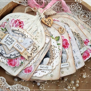 Gabbia per uccelli - Mini Album e carte da ritagliare - Junk Journal - foglio di collage digitale - Download stampabile
