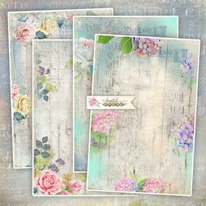 Antike Postkarte, Journalseiten, Junk Journal, Vintage Postkarten, Scrapbooking Kits, Vintage Hintergrund, druckbare Postkarte, DIY Projekt