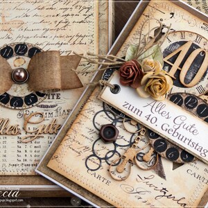 Old Watches, 2.5 inch circles, digital collage sheet, pocket mirrors, tags, scrapbooking, toppers, ephemera, stickers, journal supplies image 9