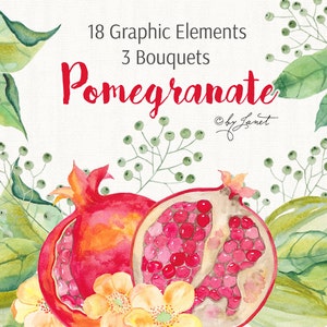 Melograno - verse bloemen en bloemen - bestand, png