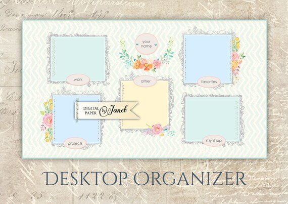 organizer monogram pastel