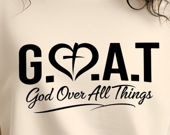 God Over All Things SVG Png, Christian SVG, Religious Shirt SVG, Bible Verse Svg, Jesus is King, Bible Svg, Church Svg, But God Svg