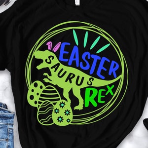Saurus rex de Páscoa svg, Dinossauro de Páscoa SVG, T-Rex Bunny Svg, Engraçado Dino Páscoa svg, Feliz Páscoa svg download de arquivo de corte cricut