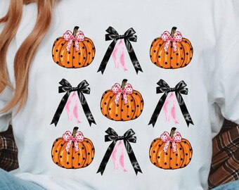 Pink Halloween Coquette Bows PNG Spooky Season Aesthetic Halloween PNG Coquette Halloween, Witchy Halloween png, Pumpkin bow png,Fall Png,
