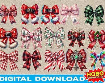 Coquette Christmas png bundle, Christmas santa bow png, Christmas Sublimation T Shirt Designs, Christmas png, Trending png, Girly Christmas