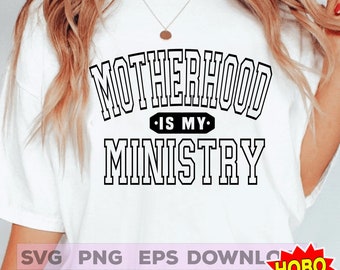 La maternità è il mio ministero in formato SVG, Homeschool Mama in formato SVG, mamma cristiana in formato SVG, felice festa della mamma in formato SVG, mamma PNG fede sublimazione design