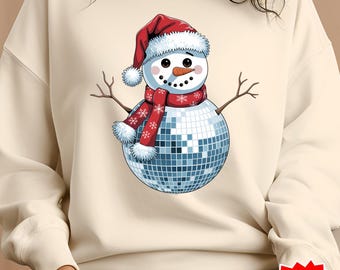 Kerstdiscosneeuwpop png, meisjeskerst png, wintersneeuwpop png, kerstmis png, kerstseizoen png, vrolijk kerstfeest png