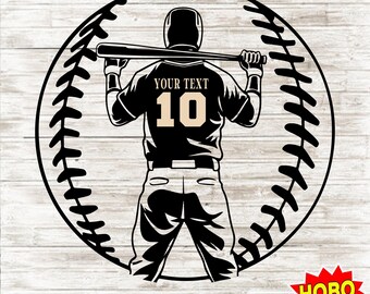Baseball Player Svg , Baseball dad svg, Customized Baseball Player Svg, Baseball team svg, Personalized Baseball Player Clipart Design