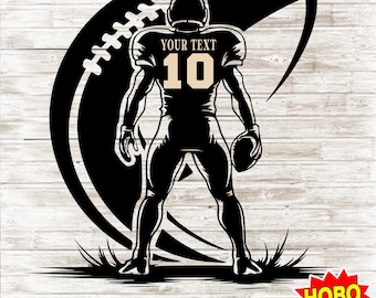 Football Player Svg, Sports Svg, Football Svg, Customized Football Player Svg, American Football svg, Personalized Football Player svg png