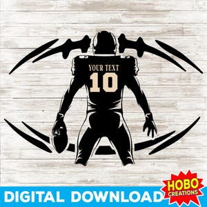 Jogador de futebol Svg, Esportes Svg, Futebol Svg, Jogador de futebol personalizado Svg, Futebol americano svg, Jogador de futebol personalizado svg png