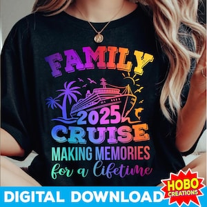 Croisière familiale 2025 png, Croisière familiale png, Croisière 2025 png, Chemises de vacances en famille, Chemises de croisière familiale, téléchargement numérique