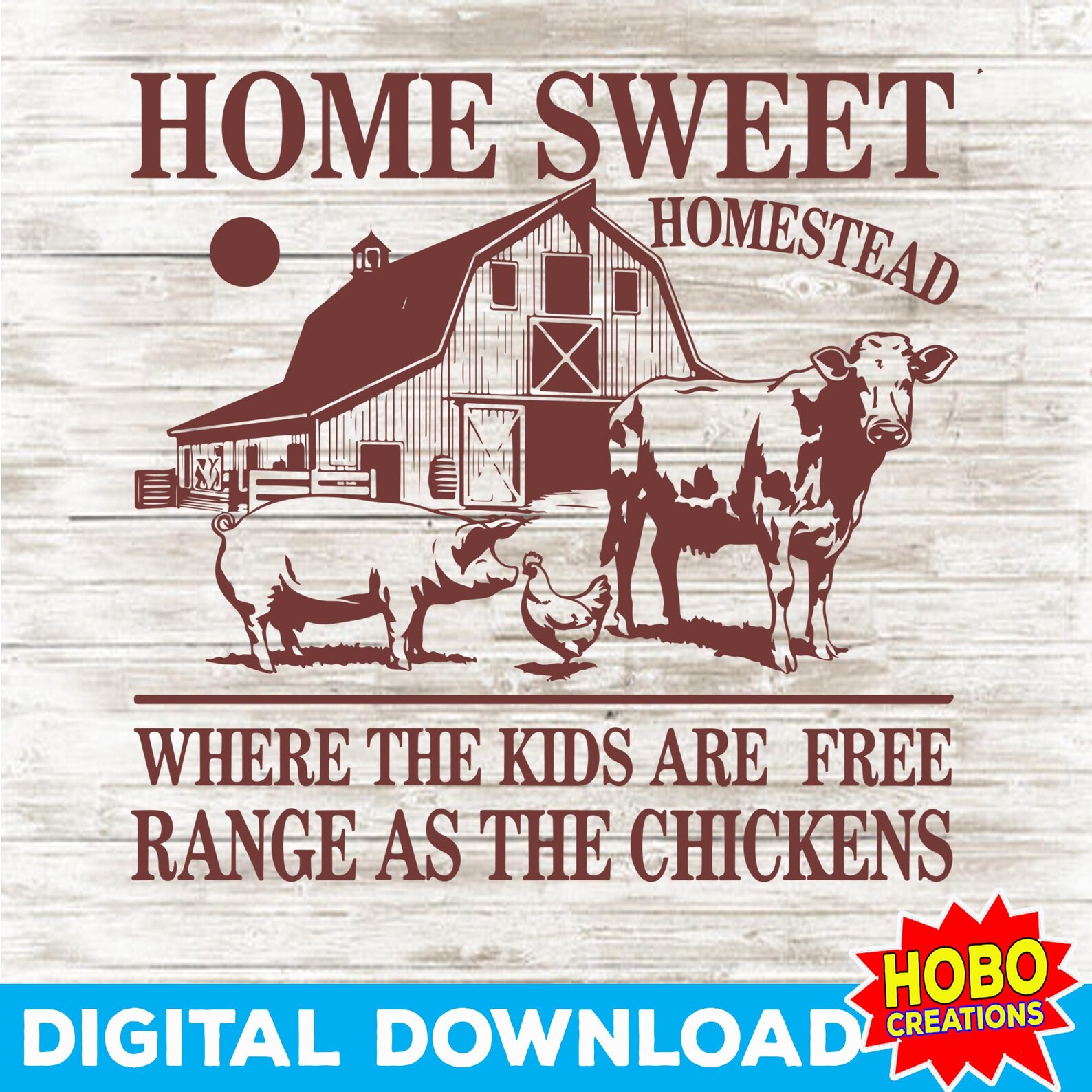 Home Sweet Homestead SVG PNG, Vintage Farm Life Shirt Design, Cow ...