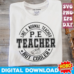 Sportlehrer wie ein normaler Lehrer, aber cooler SVG, lustiger Lehrer SVG, Schulsvg, Lehreranerkennung SVG, Cricut-Schnittdatei herunterladen