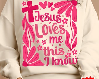 Jésus m'aime ça, je sais Png, Saint-Valentin Png, Saint-Valentin coeur Png, Croix chrétienne Png, verset de la Bible Png, Saint-Valentin religieux chrétien Png