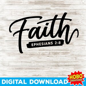 Faith SVG, Cross Christian Easter Cut File, Jesus SVG for Cricut & Silhouette, Inspirational Religious Digital Download