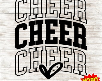 Cheer SVG, Cheer Cut File for Cricut, Cheerleader svg, Cheer Word SVG, Cheerleading svg, Cheer Girl SVG, Cheer shirt File Instant Download,