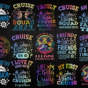 Kreuzfahrt SVG Bundle, Kreuzfahrtschiff SVG Png, Kreuzfahrtmodus svg, Bootssvg, Familienreise svg, Kreuzfahrtschiff Urlaubsreise 2024 Png, Sublimationsdesign