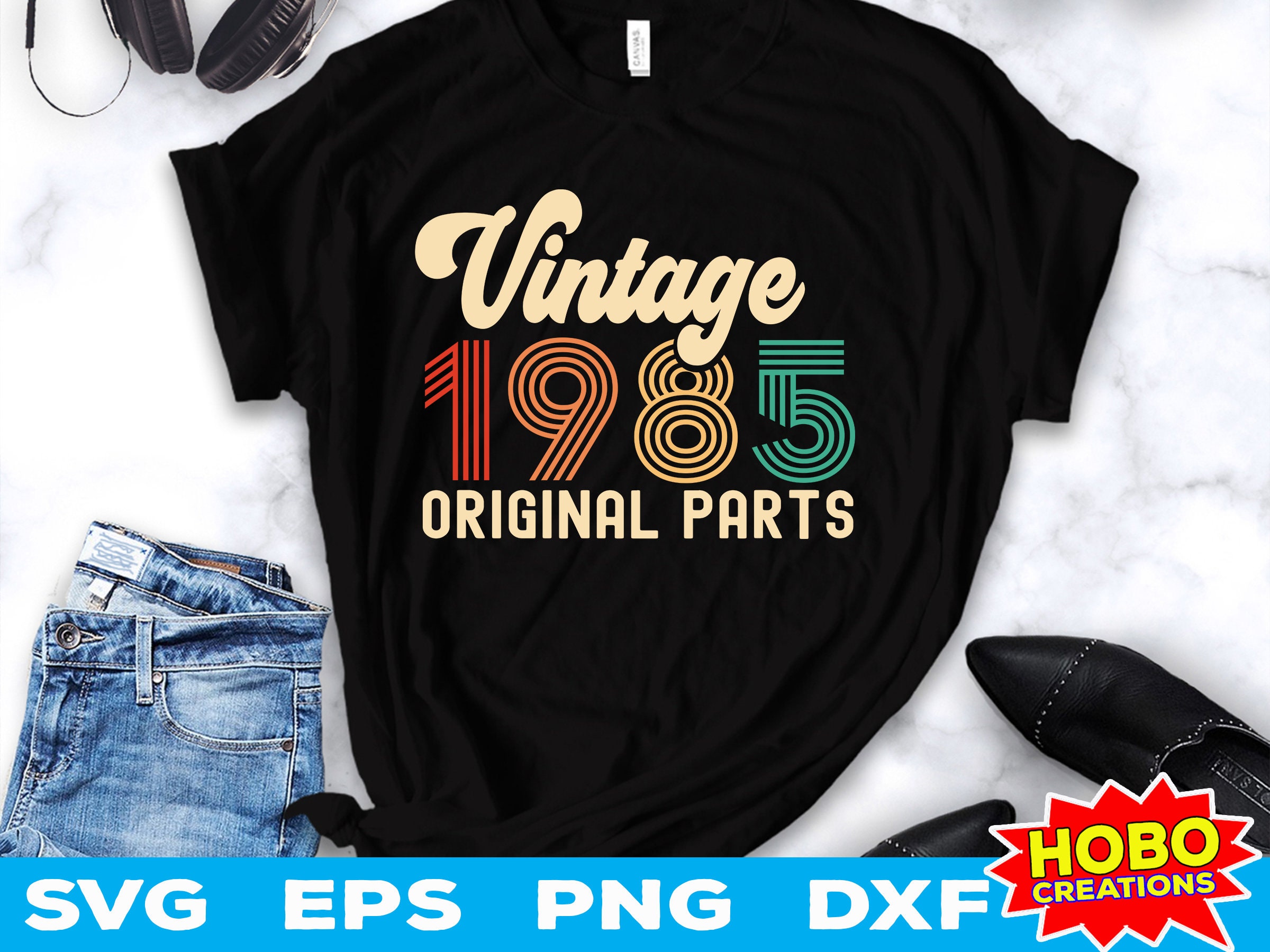 vintage an・an no.37 Vintage 1985 Original Parts Svg 37th Birthday Svg 37 Years Old