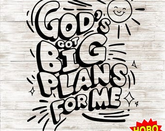 God&#39;s Got Big Plans for me, Christian Kid SVG, Bible Verse Shirt Svg, Little Boy Retro Jesus Svg, Christian Svg, Faith Svg, Religious Svg