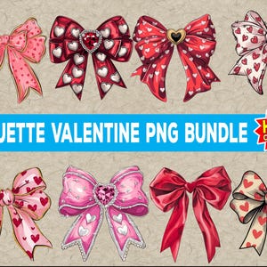Kokette Valentinstag Png-Bundle, Valentinstag Herz Kokette Bogen Png, Valentinstag Sublimationsdesign, Kokette Valentinstag Png, xoxo png