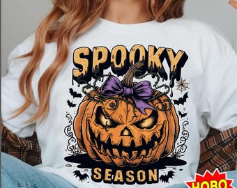 Spooky Season Png, Retro Halloween Png, Pumpkin Png, Halloween Png,  smiley face png, trendy Halloween shirt design, retro png, spooky