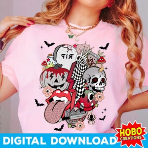 Retro Halloween Png, Halloween png, Groovy Sublimation PNG, Spooky Season Png, Funny Halloween Ghost, Fall Sublimation, Trendy Halloween Png